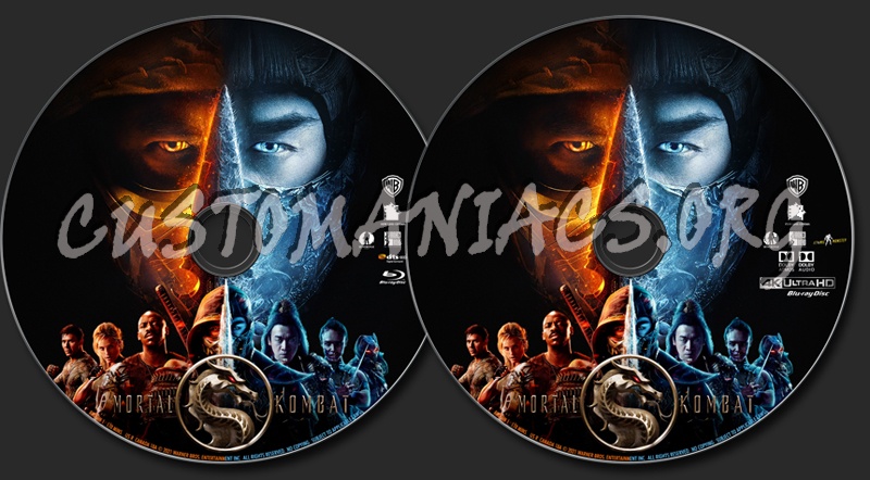 Mortal Kombat (2021) blu-ray label