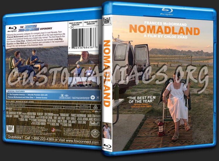 Nomadland (2020) blu-ray cover