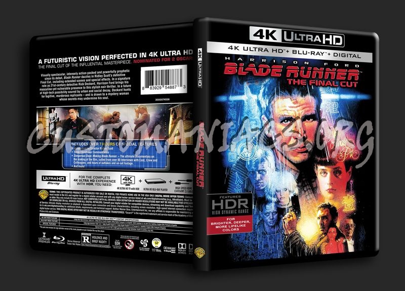 Blade Runner 4K blu-ray cover