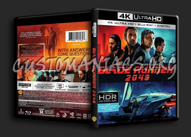 Blade Runner 2049 4K blu-ray cover