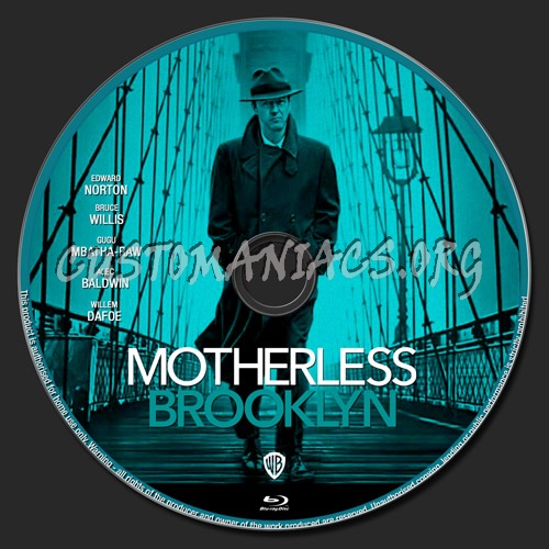 Motherless Brooklyn blu-ray label