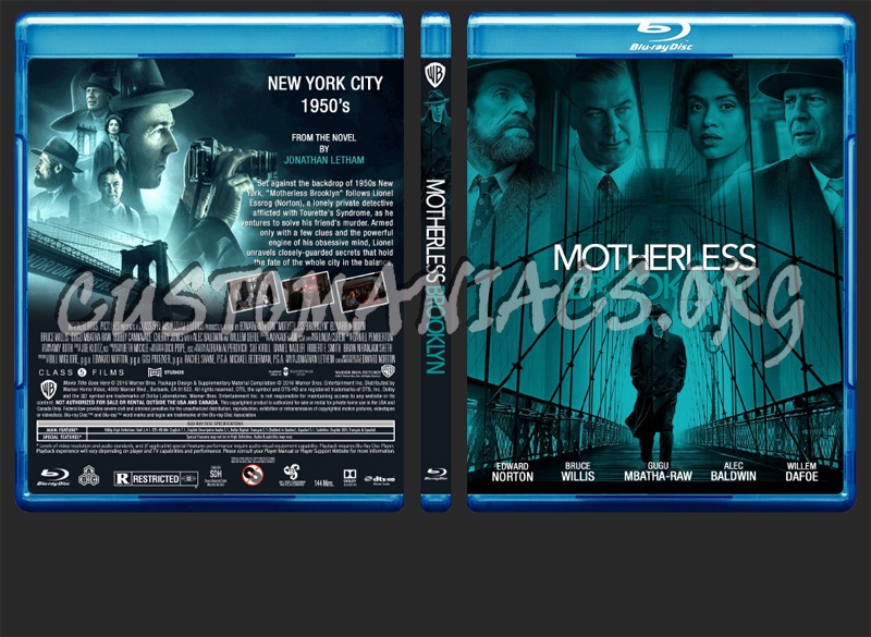 Motherless Brooklyn blu-ray cover