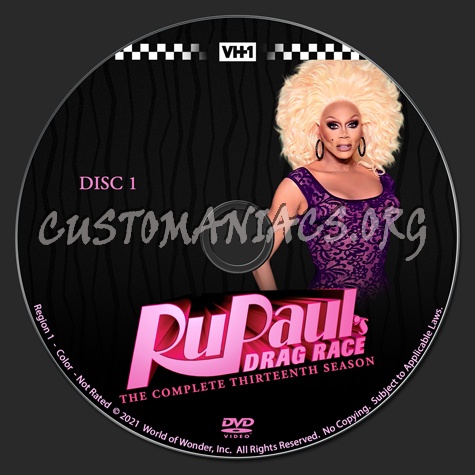 RuPaul's Drag Race - Season 13 dvd label