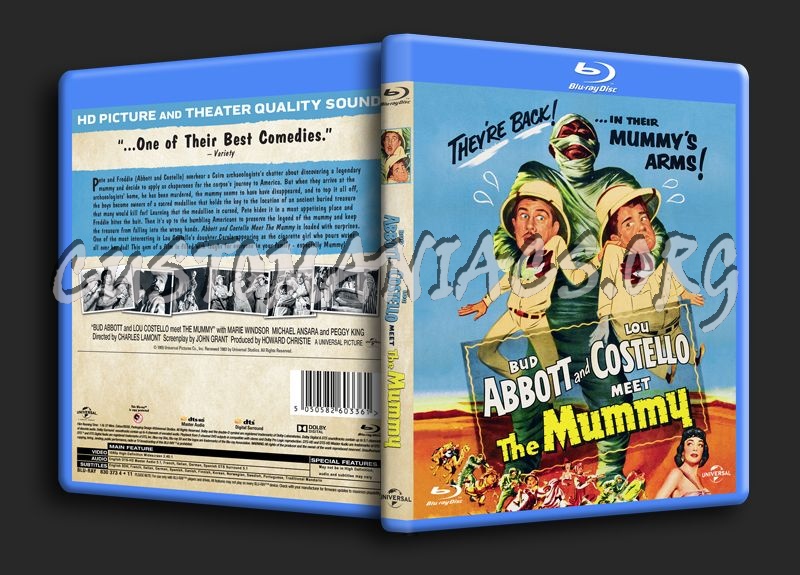 Bud Abbott and Lou Costello Meet the Mummy blu-ray cover