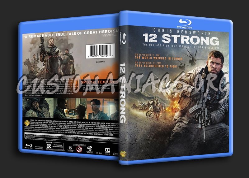 12 Strong blu-ray cover