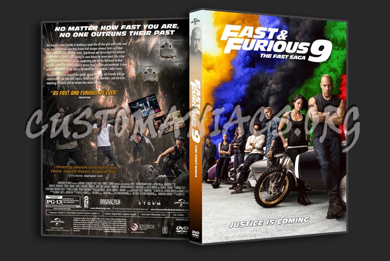 F9 The Fast Saga (aka Fast & Furious 9) dvd cover