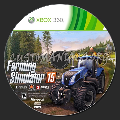 Farming Simulator 2015 dvd label