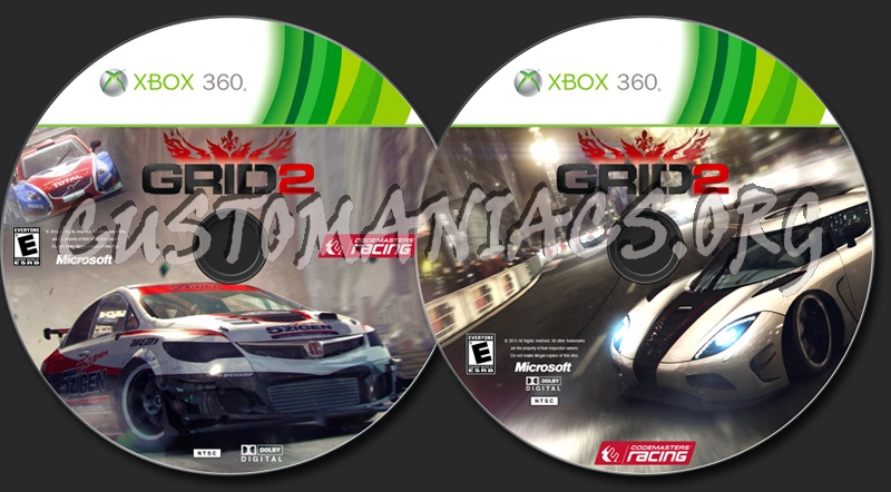 Grid 2 2013 dvd label