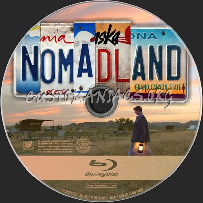 Nomadland (2020) blu-ray label