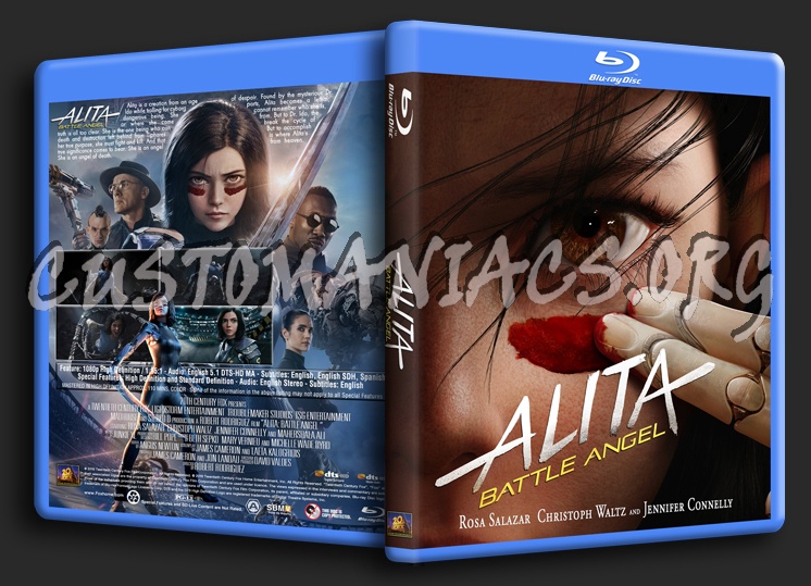 Alita: Battle Angel (2019) blu-ray cover