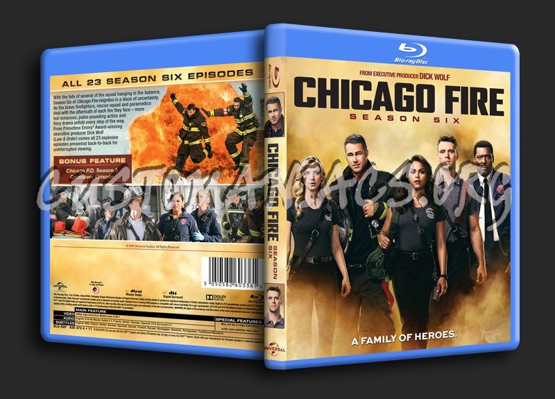 Chicago Fire Season 6 blu-ray cover