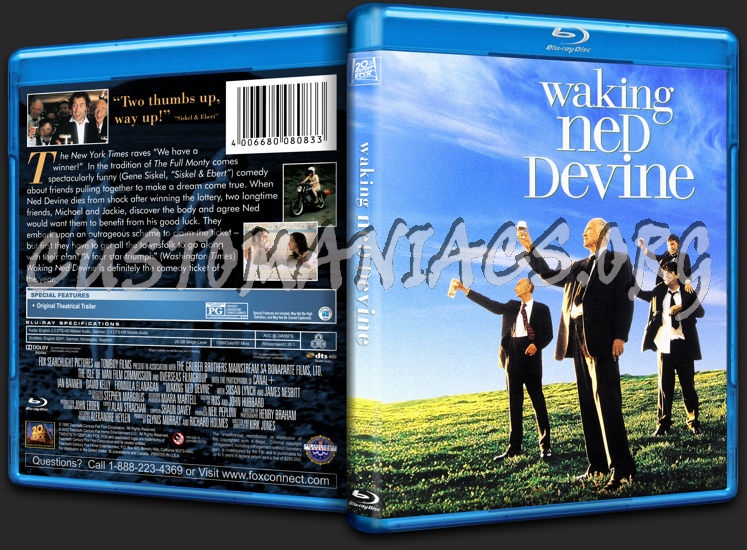 Waking Ned Devine (1999) blu-ray cover