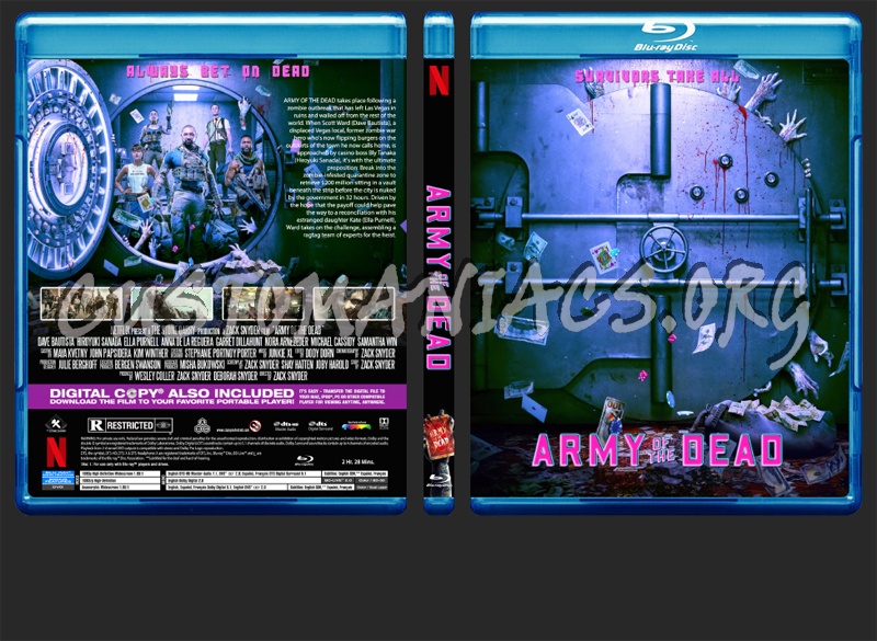 Army Of The Dead blu-ray cover