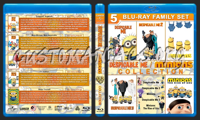 Despicable Me / Minions Collection blu-ray cover