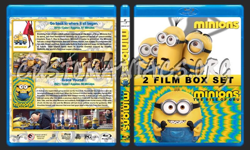 Minions Double Feature blu-ray cover