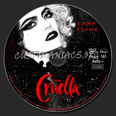 Cruella dvd label