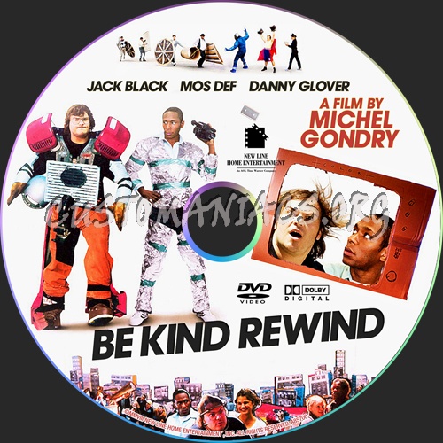 Be Kind Rewind dvd label