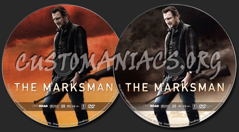 The Marksman dvd label