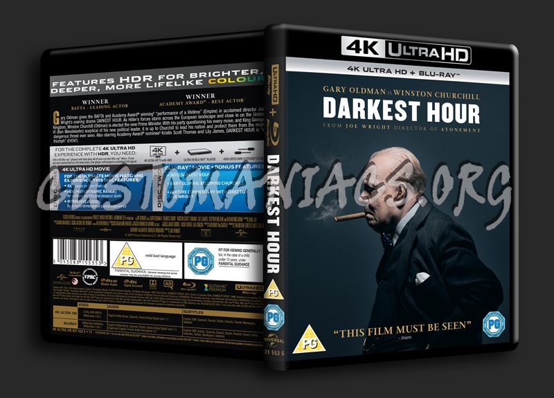 Darkest Hour 4K blu-ray cover