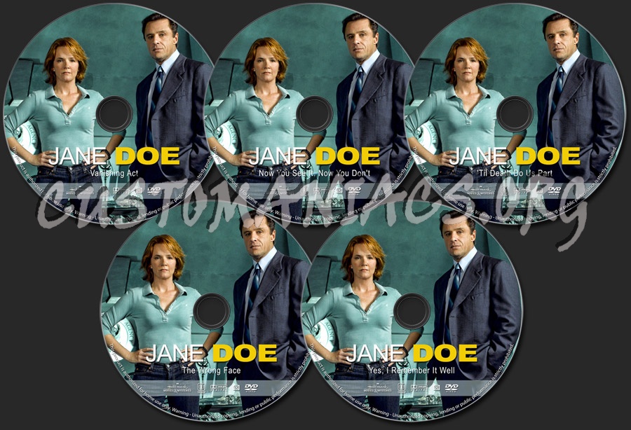 Jane Doe Collection - Volume 1 dvd label