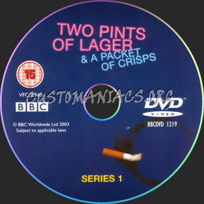 Two Pints Of Lager And A Packet Of Crisps dvd label