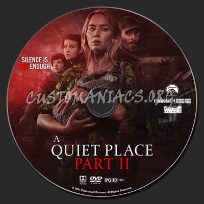 A Quiet Place Part II (aka Part 2) dvd label