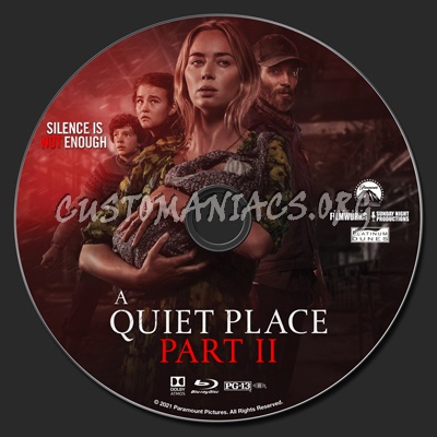 A Quiet Place Part II (aka Part 2) blu-ray label