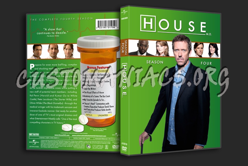 House MD - Season 4 dvd cover