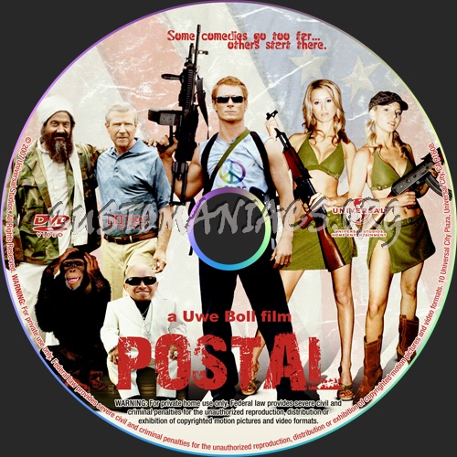Postal dvd label