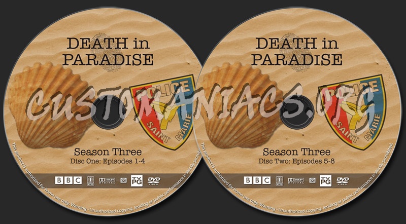 Death in Paradise - Season 3 dvd label