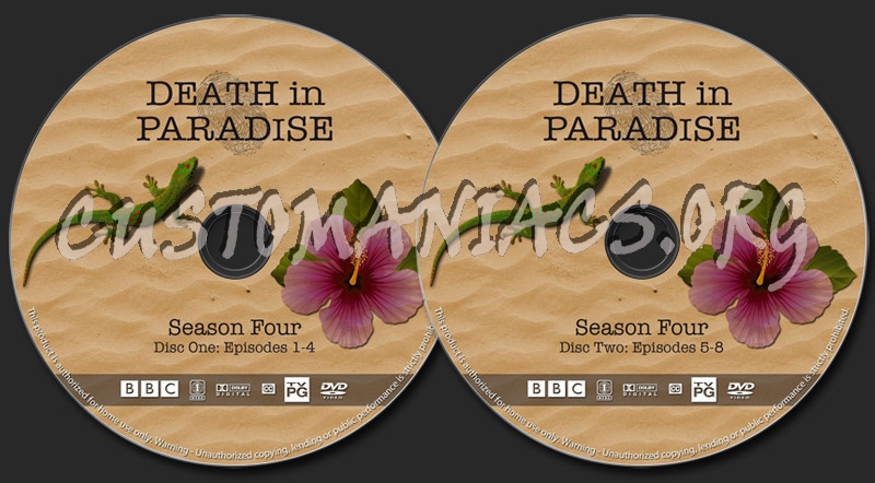 Death in Paradise - Season 4 dvd label