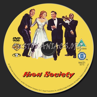 High Society dvd label