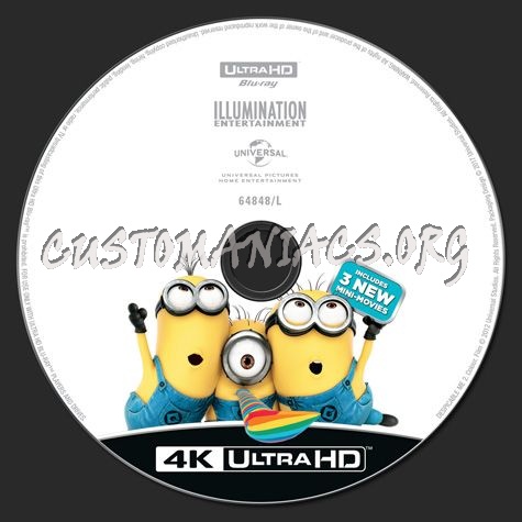 Despicable Me 2 4K blu-ray label
