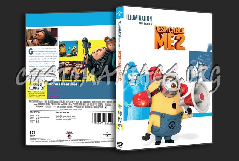 Despicable Me 2 dvd cover