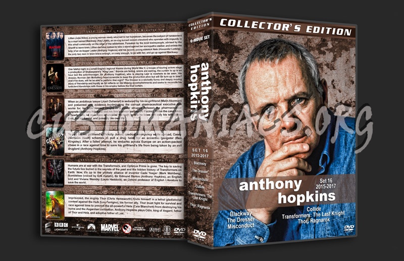Anthony Hopkins Film Collection - Set 16 (2015-2017) dvd cover