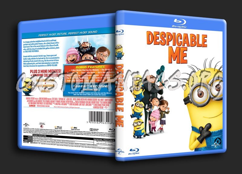 Despicable Me blu-ray cover