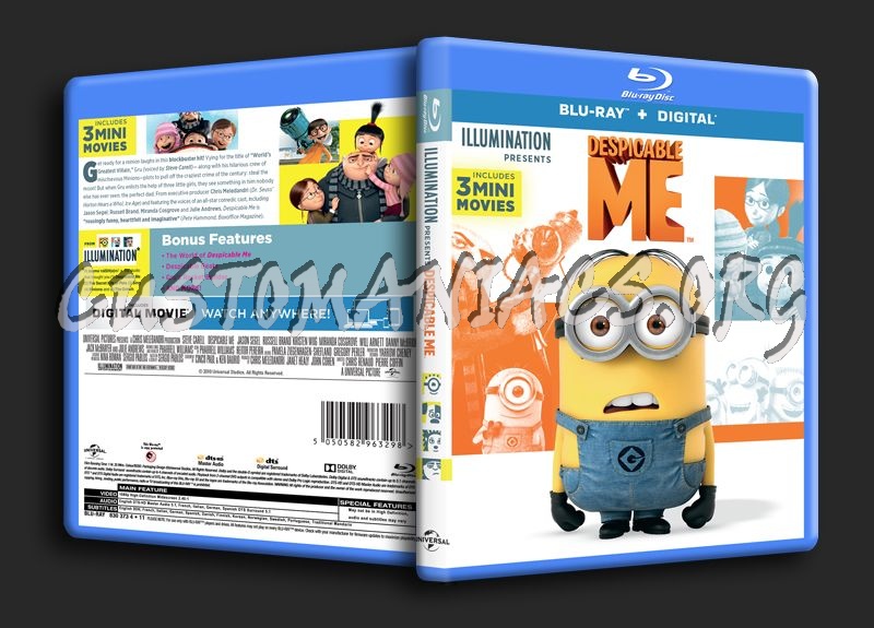Despicable Me blu-ray cover