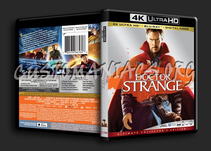Doctor Strange 4K blu-ray cover