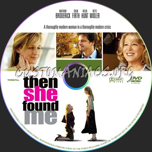Then She Found Me dvd label