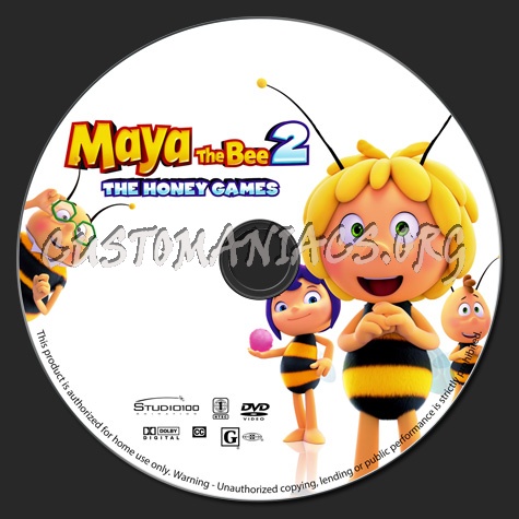 Maya the Bee 2: The Honey Games dvd label