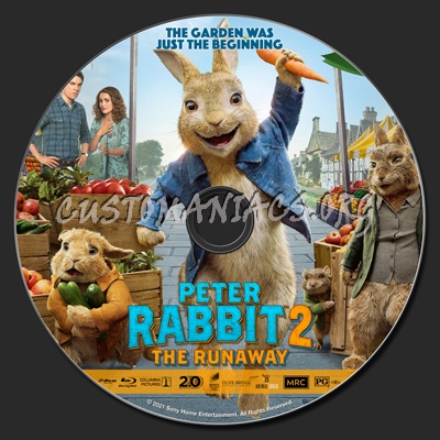 Peter Rabbit 2: The Runaway blu-ray label