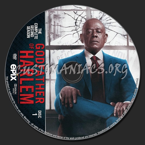 The Godfather Of Harlem Season 2 dvd label