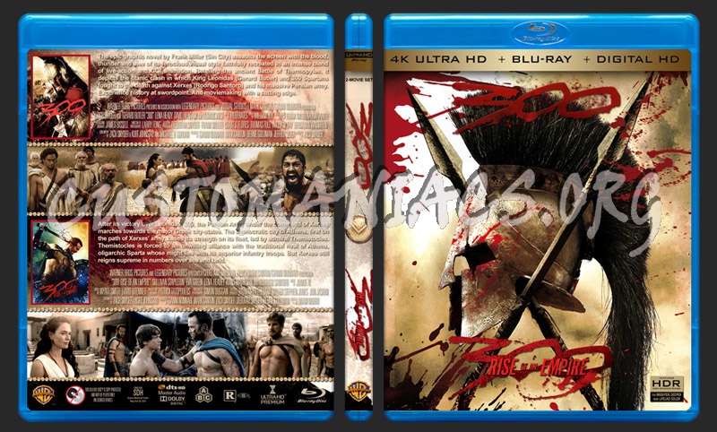 300 Double Feature (4K) blu-ray cover