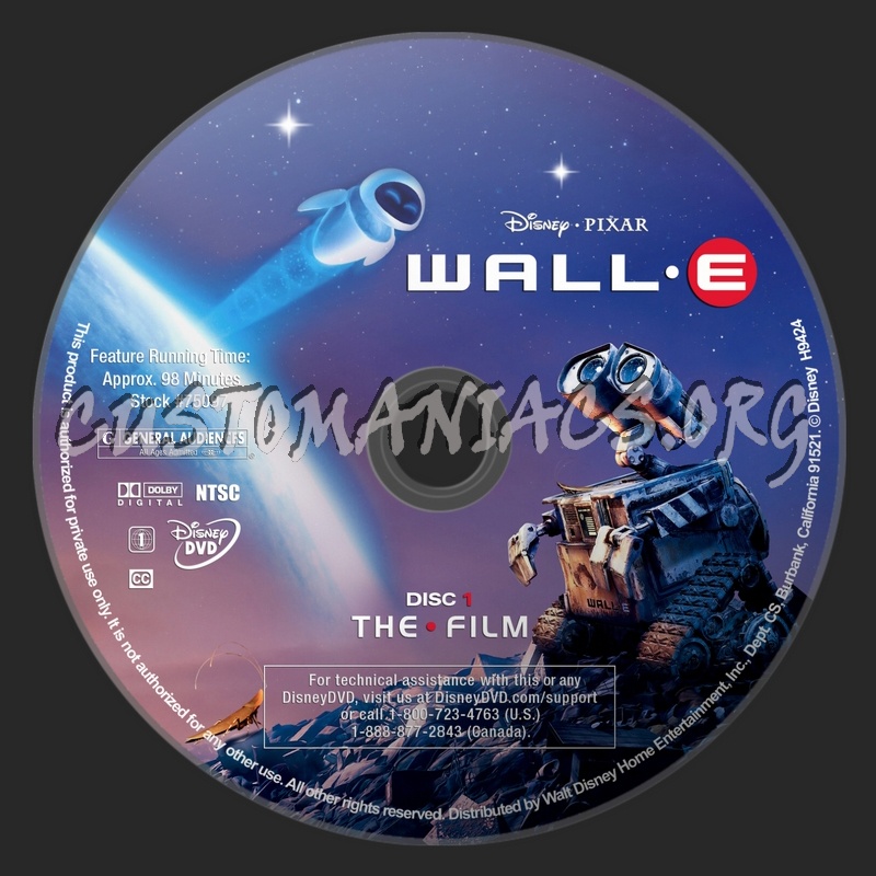 Wall-E dvd label