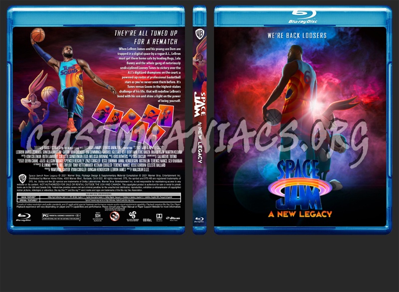 Space Jam A New Legacy blu-ray cover