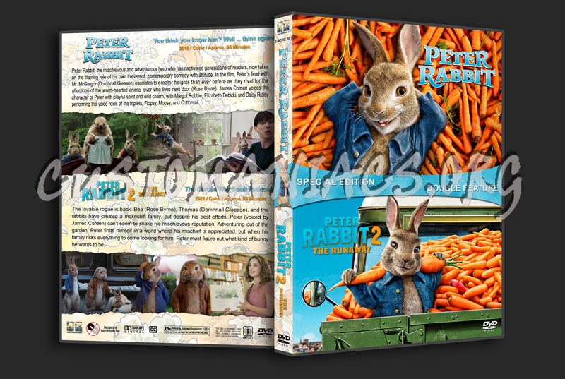 Peter Rabbit Double Feature dvd cover