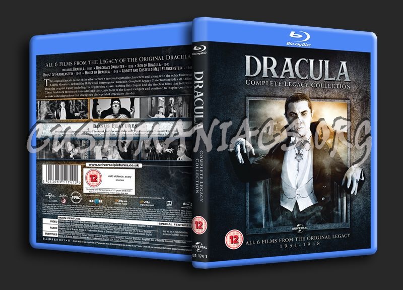 Dracula Legacy Collection blu-ray cover