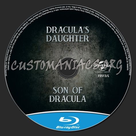 Dracula's Daughter & Son of Dracula blu-ray label