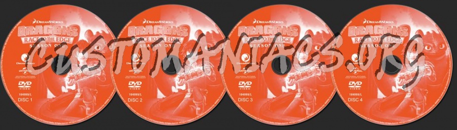 Dragons Race to the Edge Season 1 dvd label