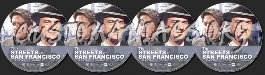 The Streets of San Francisco - Season 1, Volume 2 dvd label